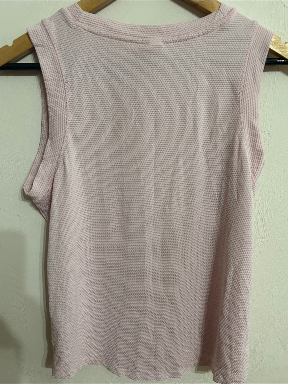 RBX Light Pink Textured Sleeveless Tank Top by Jockey Size M - Picture 4 of 5